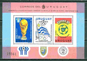 Уругвай, Олимпиада 1928, ЧМ 1978-1982, блок